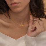 Angel number necklace featuring a meaningful number pendant, symbolizing spiritual guidance and positive energy.