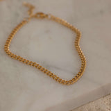 Gold Curb Chain Bracelet