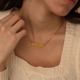 Zodiac Name Necklace