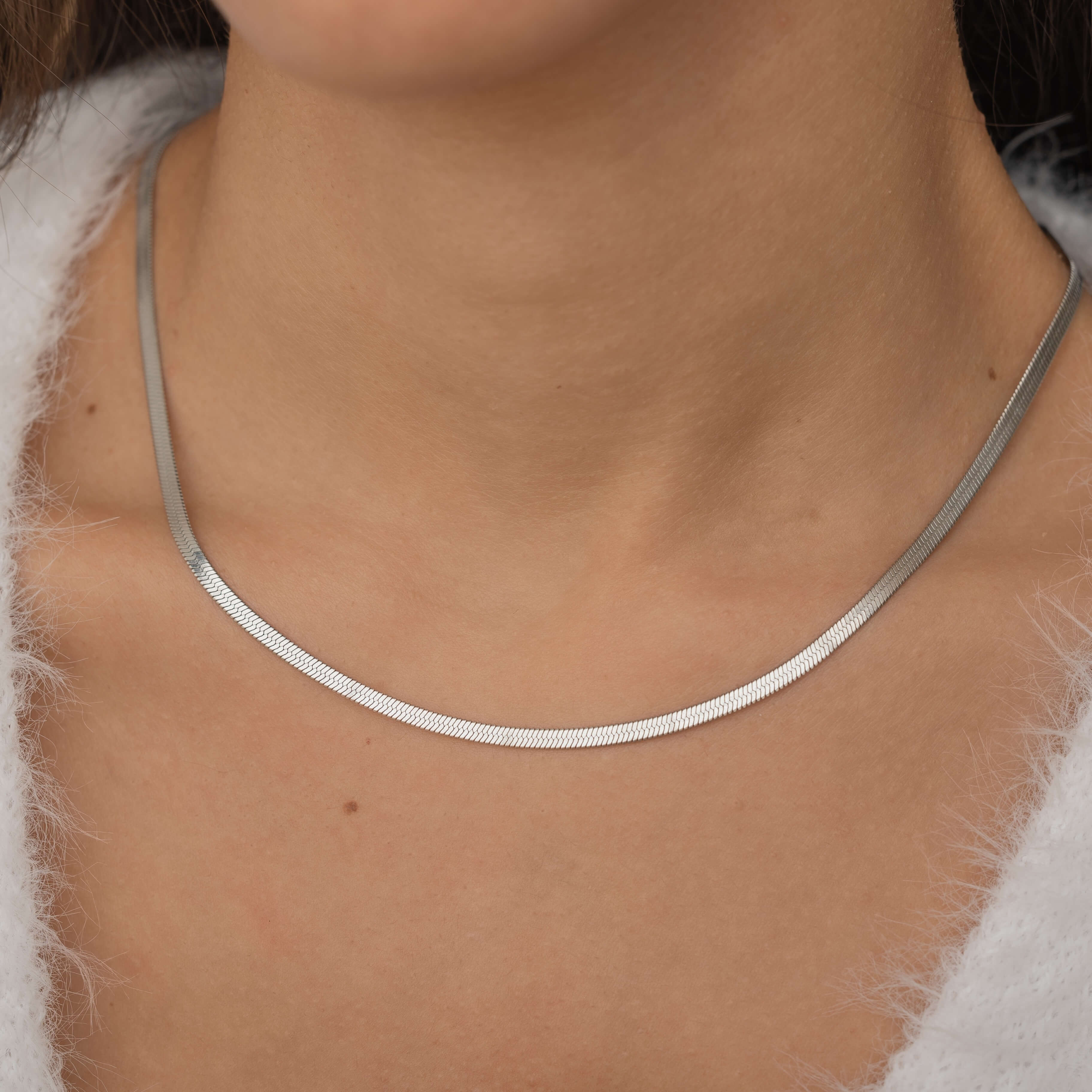 Herringbone Chain Necklace