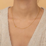 Sideways Initial Necklace