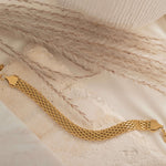 Adjustable Gold Mesh Bracelet for everyday wear