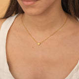 Custom Initial Heart Necklace for Layering. Tarnish Free and Waterproof