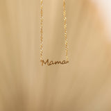 Custom Gold Mama Necklace for Mom. Waterproof and Tarnish Free