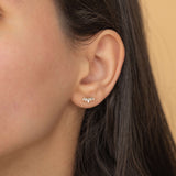 minimalist everday anti tarnish stud earrings