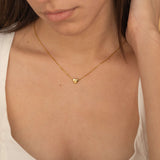 Custom Initial Heart Necklace for Layering. Tarnish Free and Waterproof