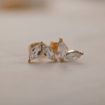 anti tarnish stud diamond earrings