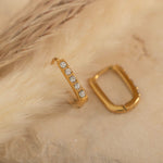 anti tarnish diamond hoop earrings