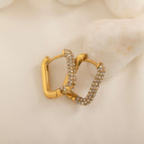 diamond gold earrings