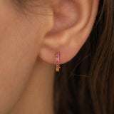 july birthstone hoop earrings 