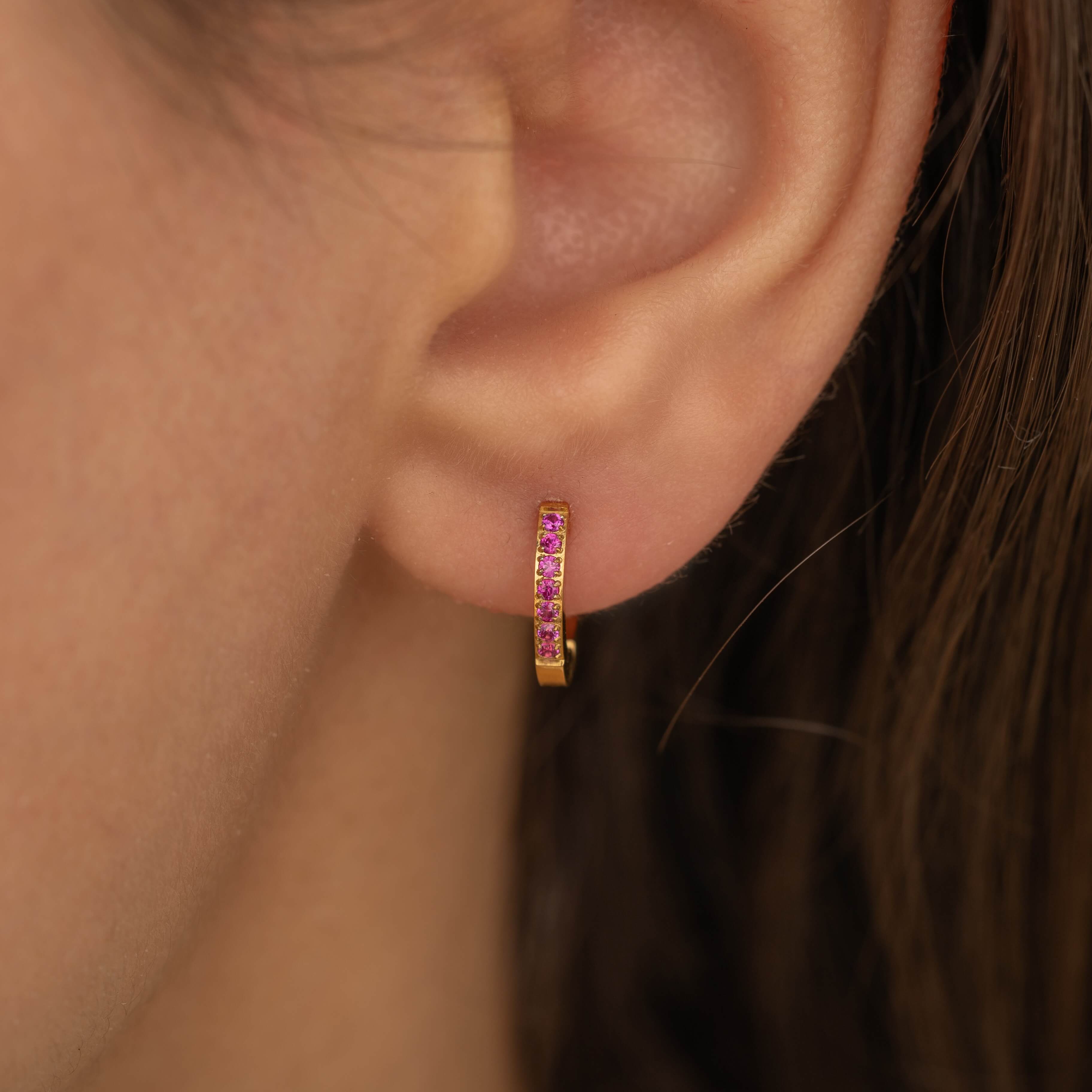 july birthstone hoop earrings 