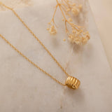 Barrel Necklace for Women tarnish free and waterproof