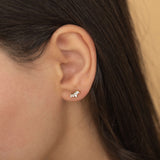 waterproof jewelry gold stud earrings