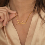 Gold Filled Custom Name Necklace for Mom
