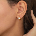 everyday wear heart diamond earrings