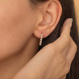 gold tarnish free Pearl Threaders Earrings