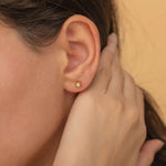 dainty vintage style gold pearl stud earrings for everyday wear since they are waterproof and tarnish free