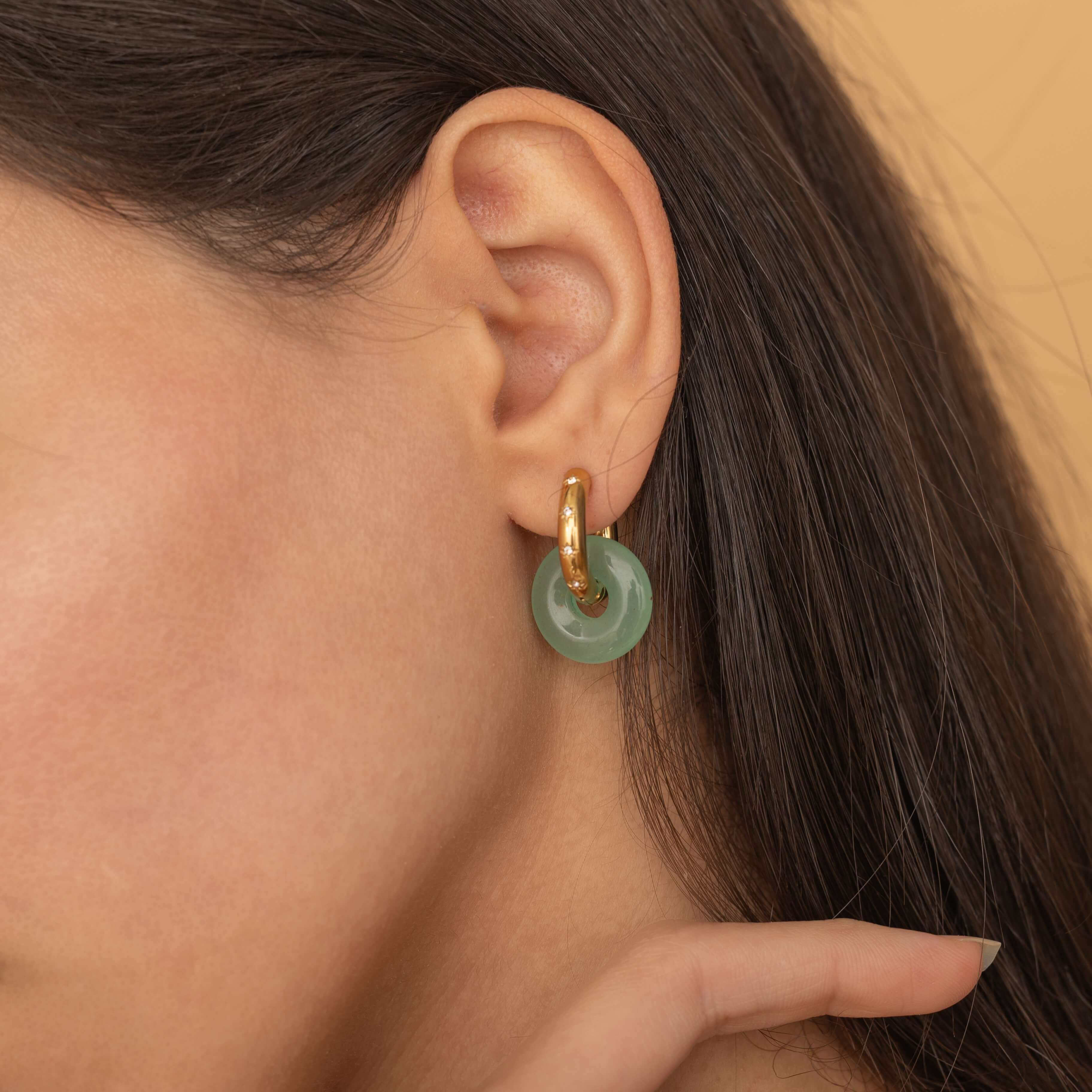 minimalist tanrish free jade hoops