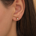 dainty gold pearl stud earrings for everyday wear since they are waterproof and made of tarnish free material