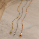 Minimalist Rose Gold, Silver, and Gold Satellite Bracelet for women