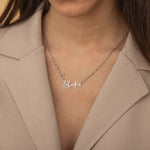 Silver Custom Name Necklace. Personalized Jewelry for Mom