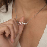 Silver Personalized Custom Name Necklace for Everyday