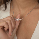 Silver Personalized Custom Name Necklace for Everyday