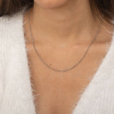 Dainty Layering Silver Satellite Beads Necklace 