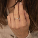 Dainty 2mm Thin Stacking wedding band ring. waterproof and tarnish free rings