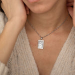 silver mother of pearl neckalce with twist singapore necklace