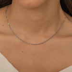 Gold Twist Singapore Chain Necklace for Layering. Waterproof Necklace and Tarnish Free Jewelry