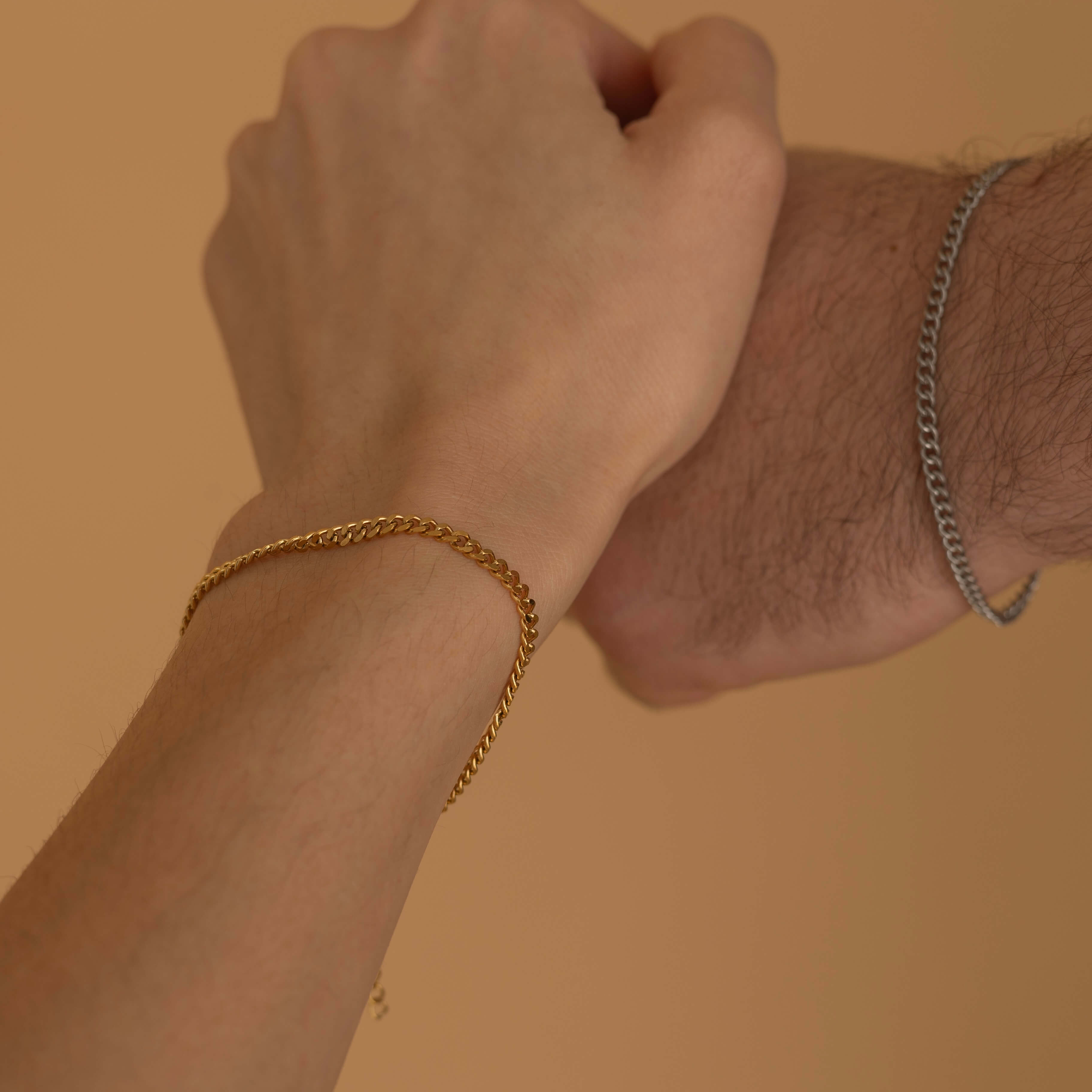 Unisex cuban curb chain bracelet